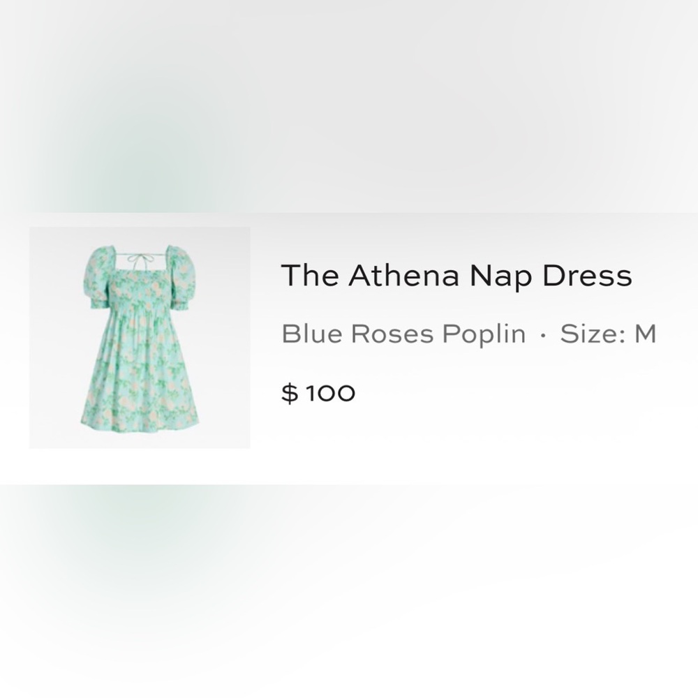 Hill House Athena Blue Roses Nap Dress